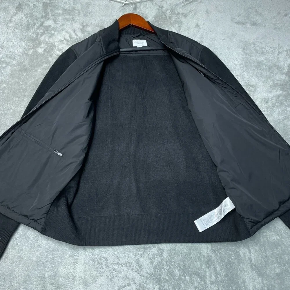 Infinity LinearFlex Wool Blend Men's M Black Jacket  Warm Full Zip K1107